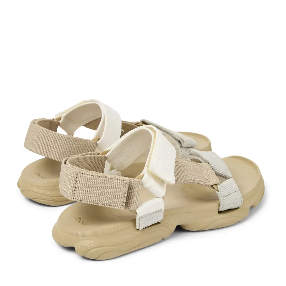 Sportliche Riemen Plateausandalen