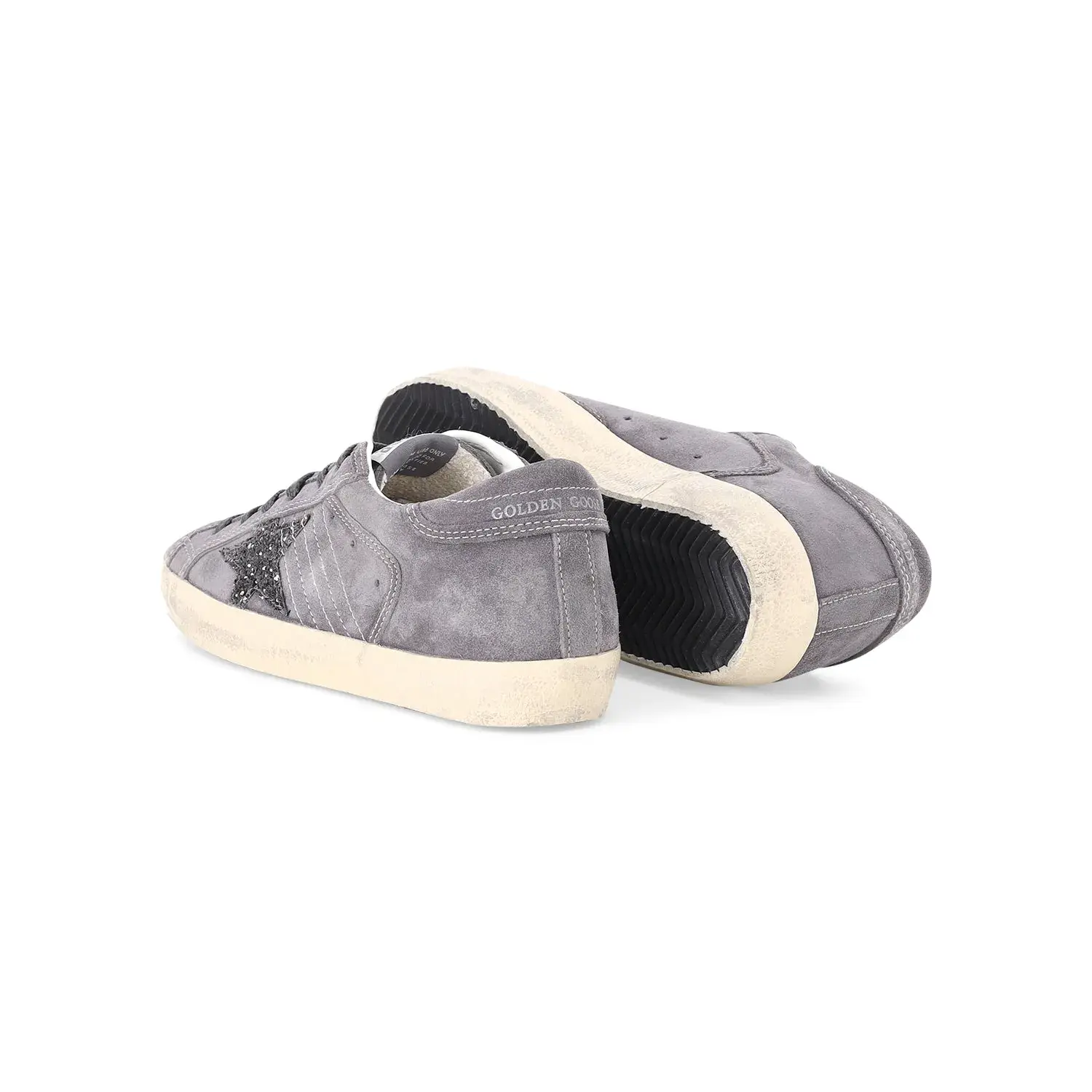 Wildleder-Sneaker mit Glitzerstern