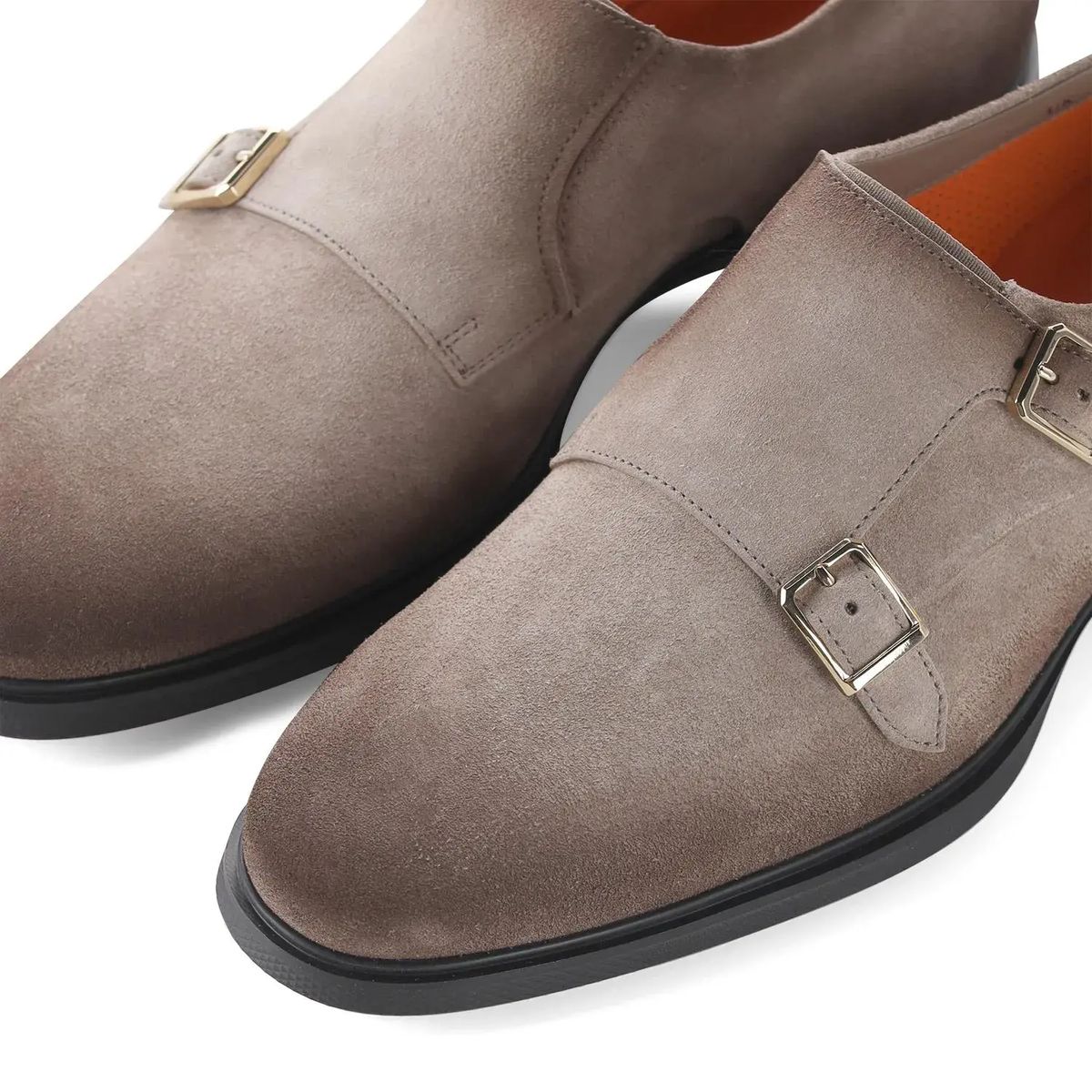 Doppel-Monkstrap Schuhe aus Wildleder