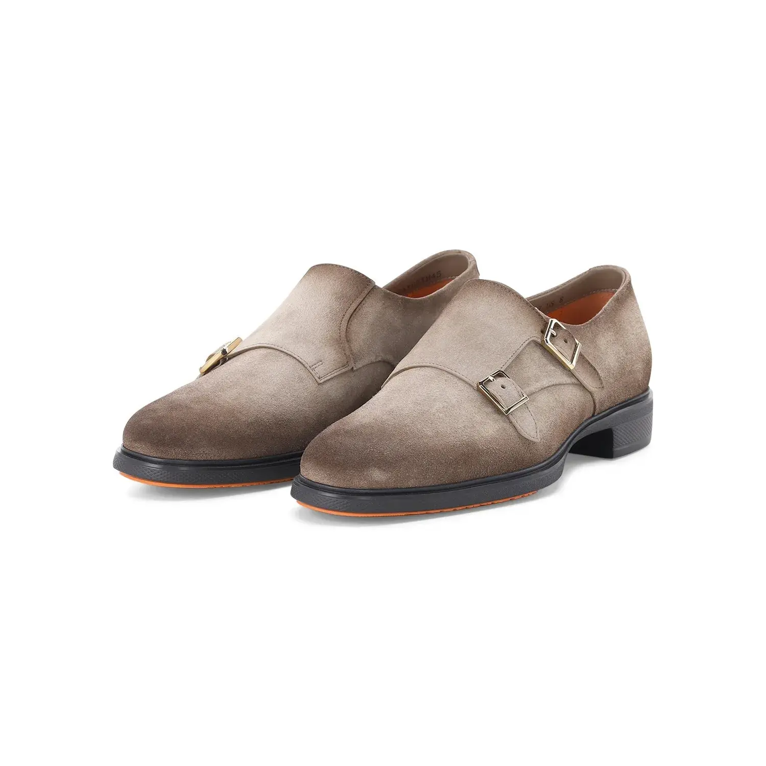 Doppel-Monkstrap Schuhe aus Wildleder
