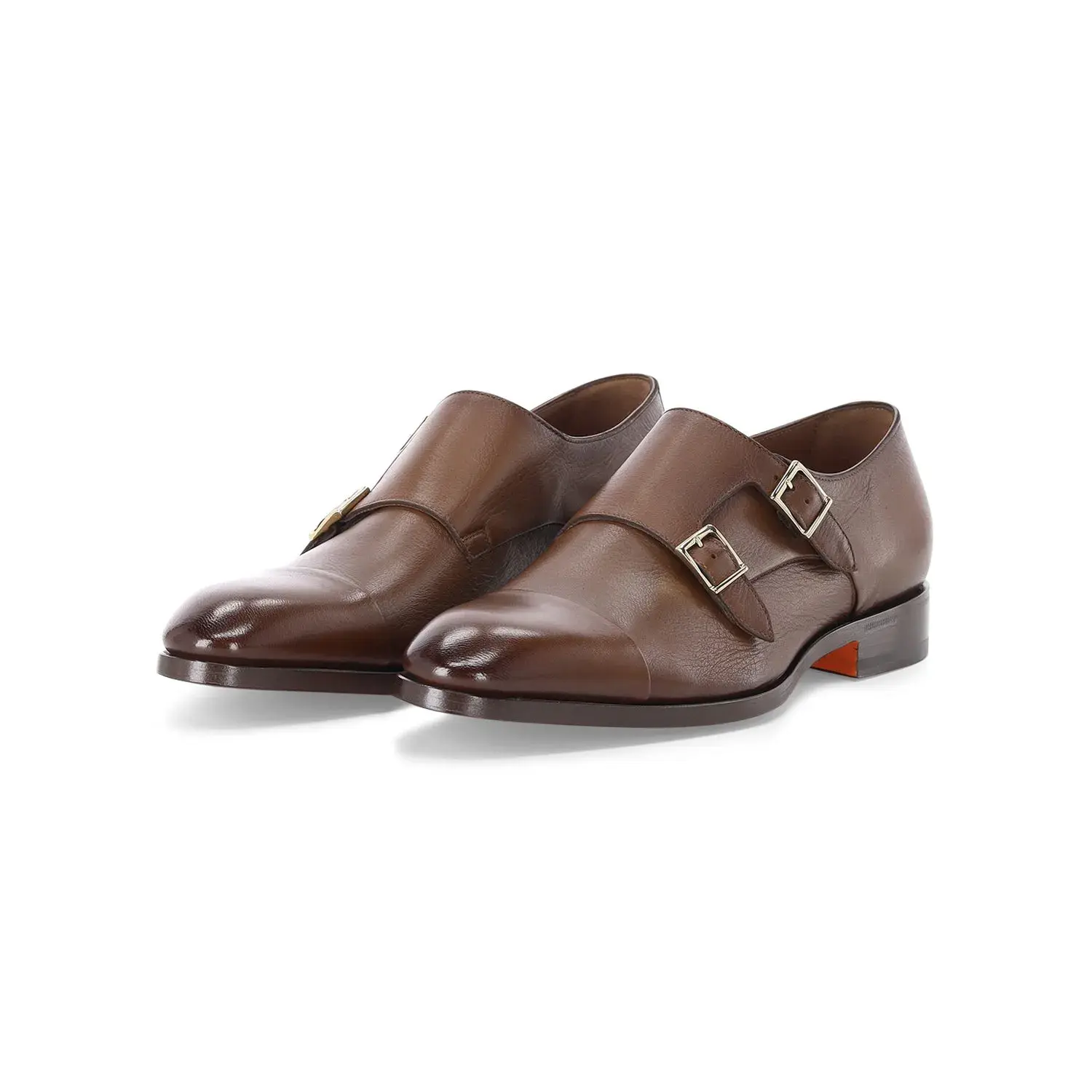 Doppel-Monk-Strap Schnürschuhe aus Leder