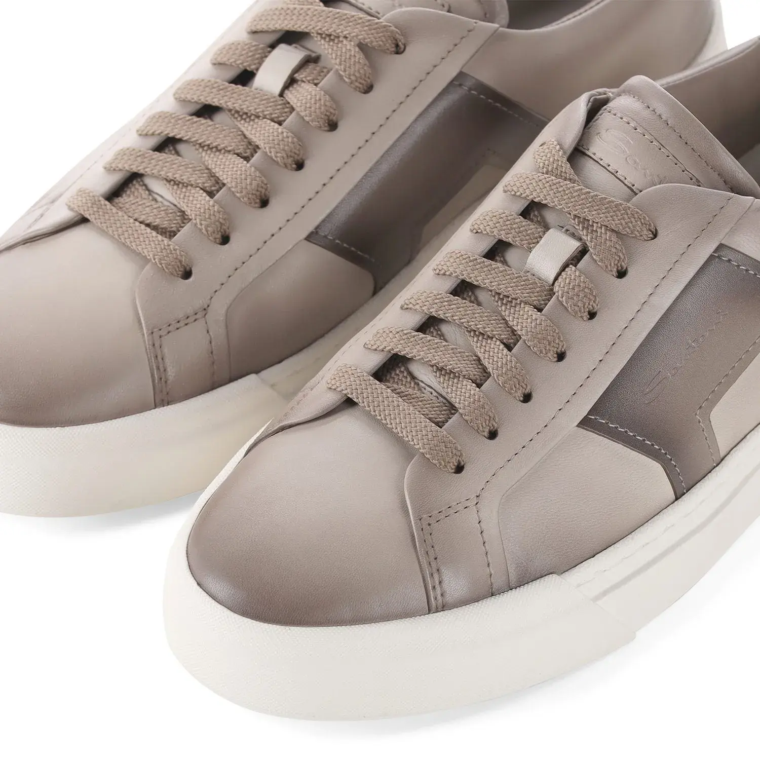 Leder-Sneaker mit niedrigem Schaft