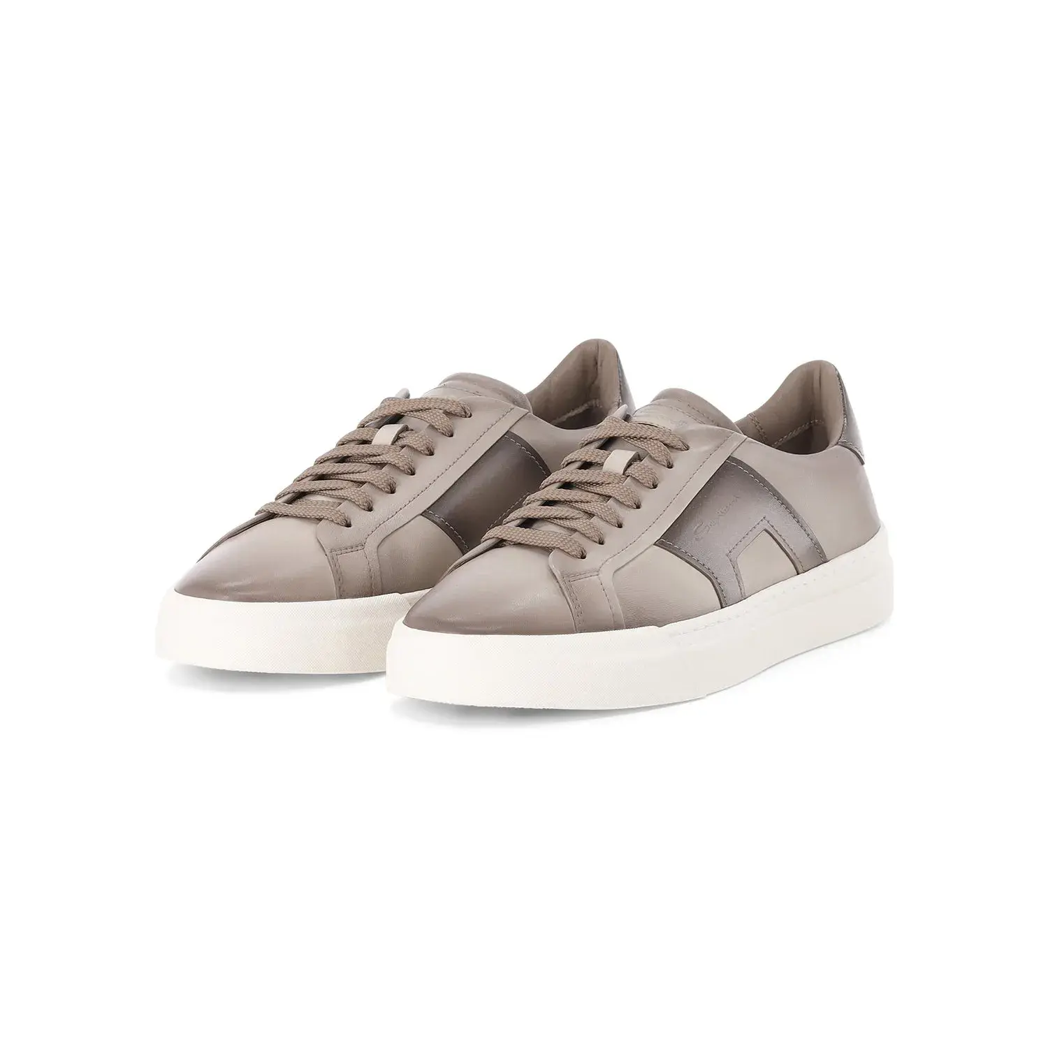 Leder-Sneaker mit niedrigem Schaft