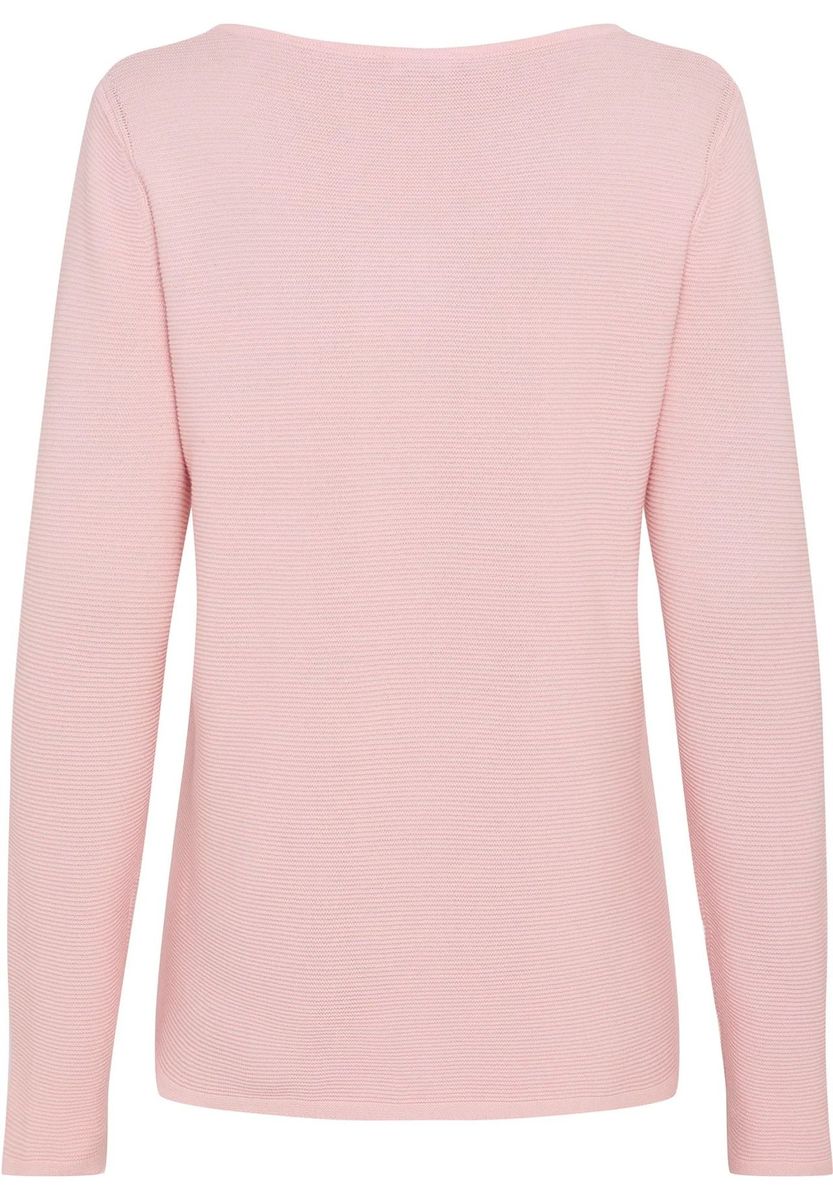 Elegantes Langarm Baumwoll Strickoberteil