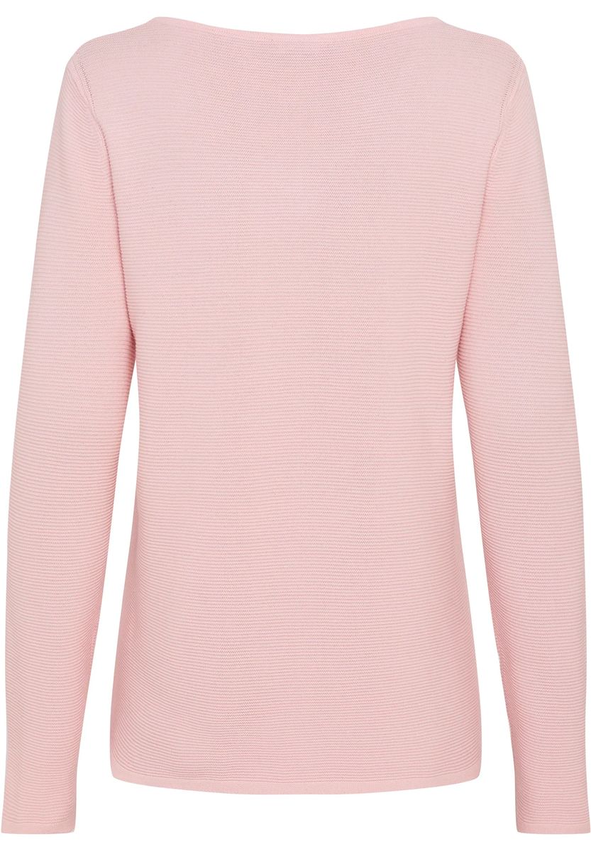 Elegantes Langarm Baumwoll Strickoberteil