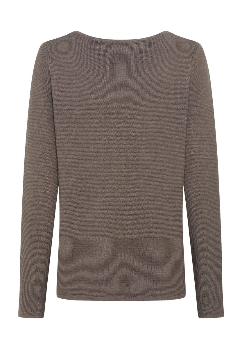 Strukturierter Strick-Langarmpullover