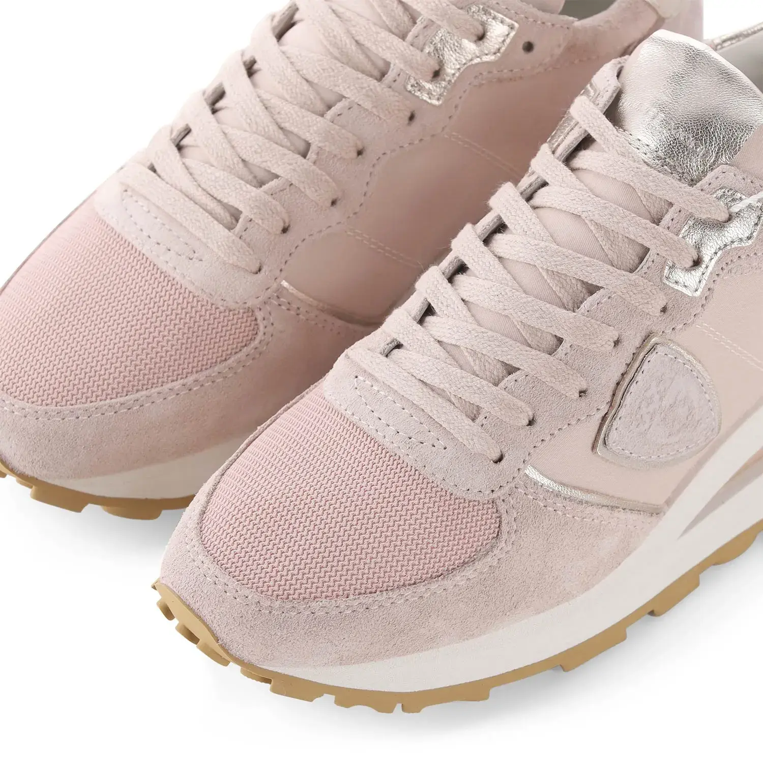 Wildleder und Mesh Low-Top Sneaker