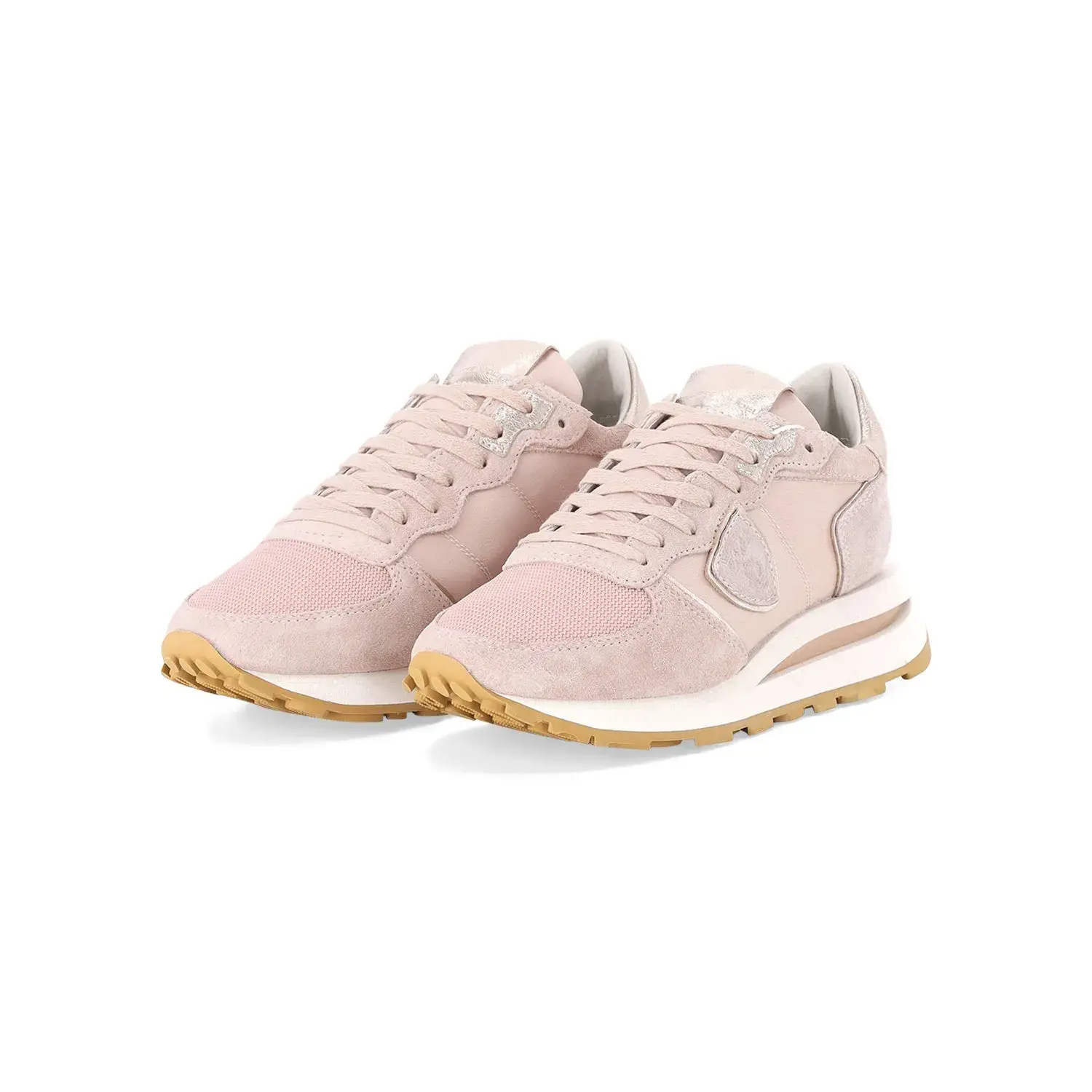 Wildleder und Mesh Low-Top Sneaker
