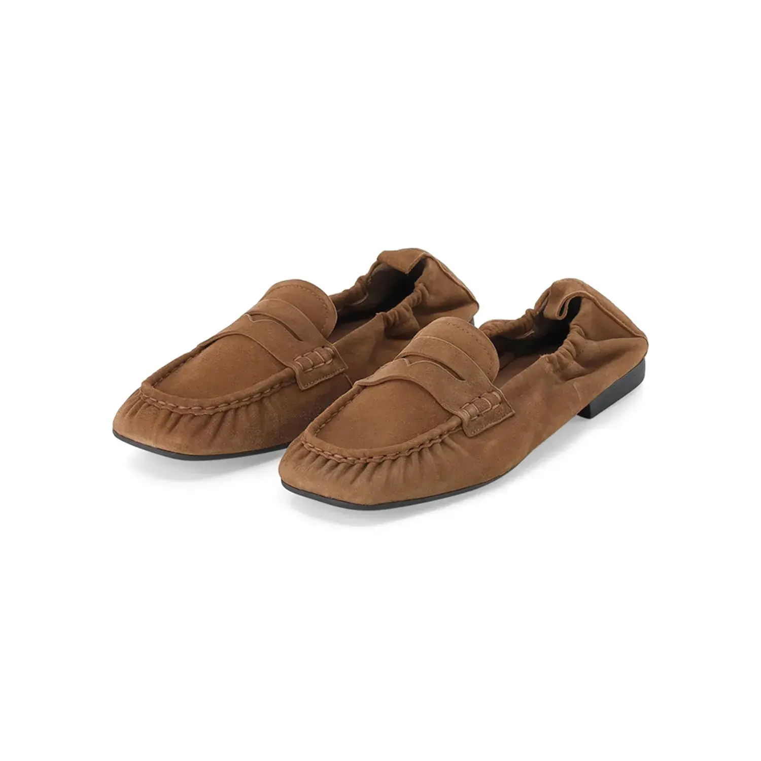 Wildleder Penny Loafer mit Gummizug