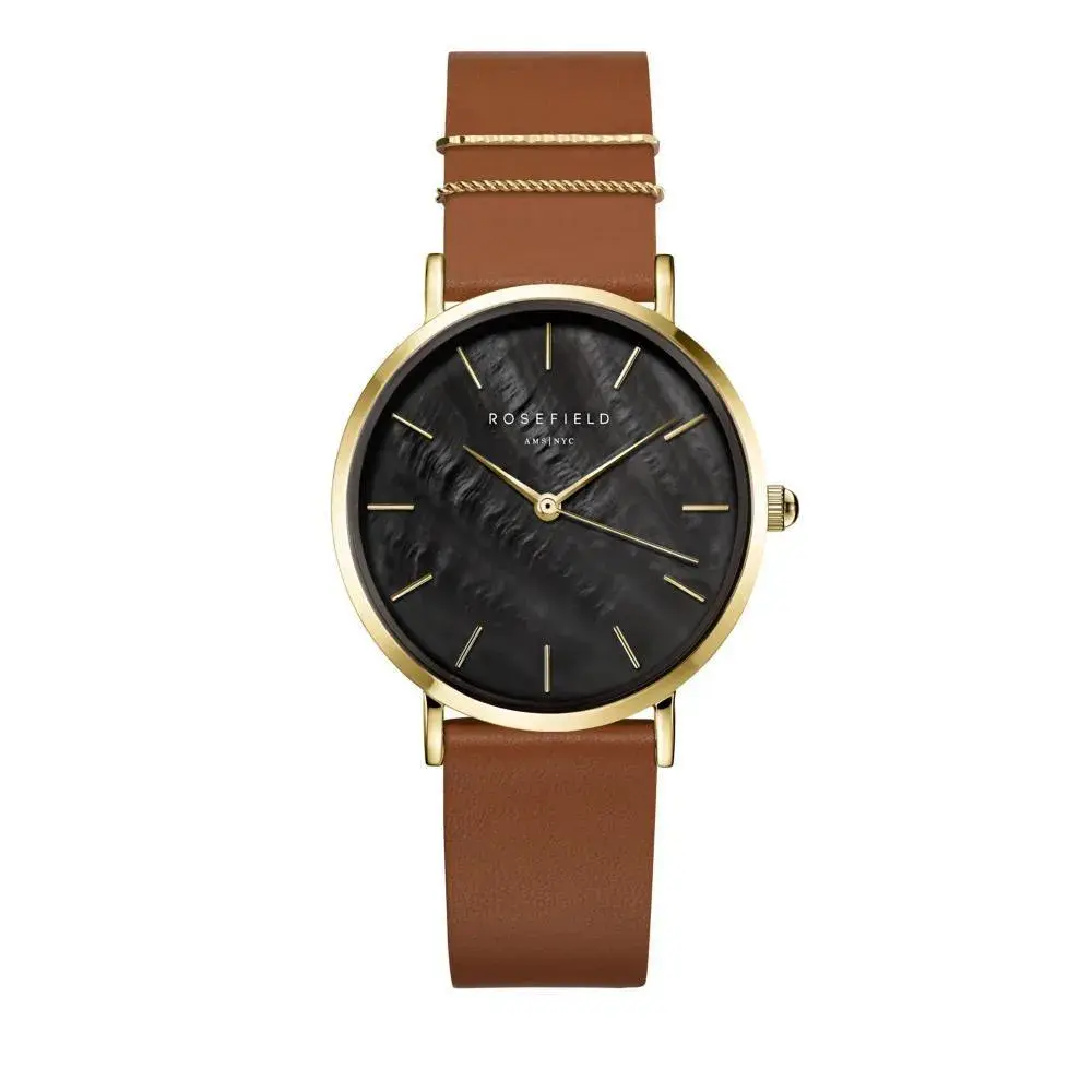Elegante Uhr mit Lederarmband