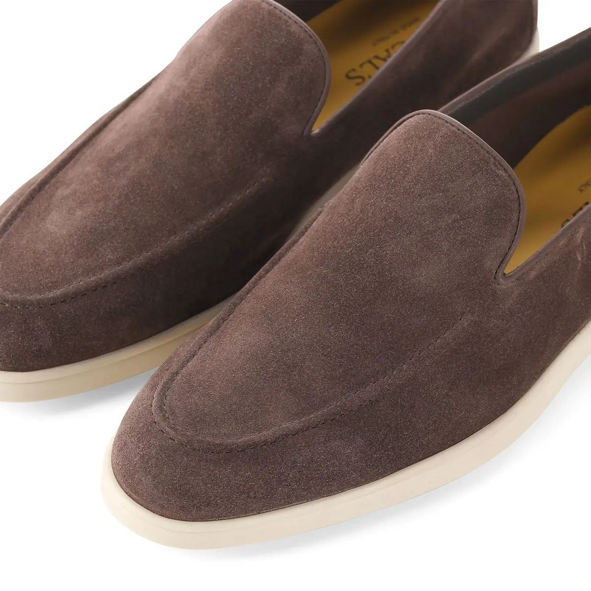 Brauner Wildleder Slipper Sneaker