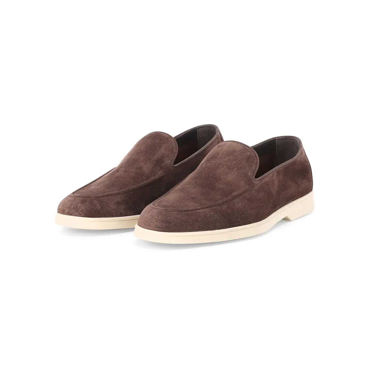 Brauner Wildleder Slipper Sneaker