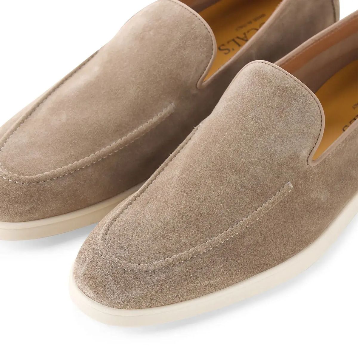 Wildleder Penny Loafers mit Gummisohle