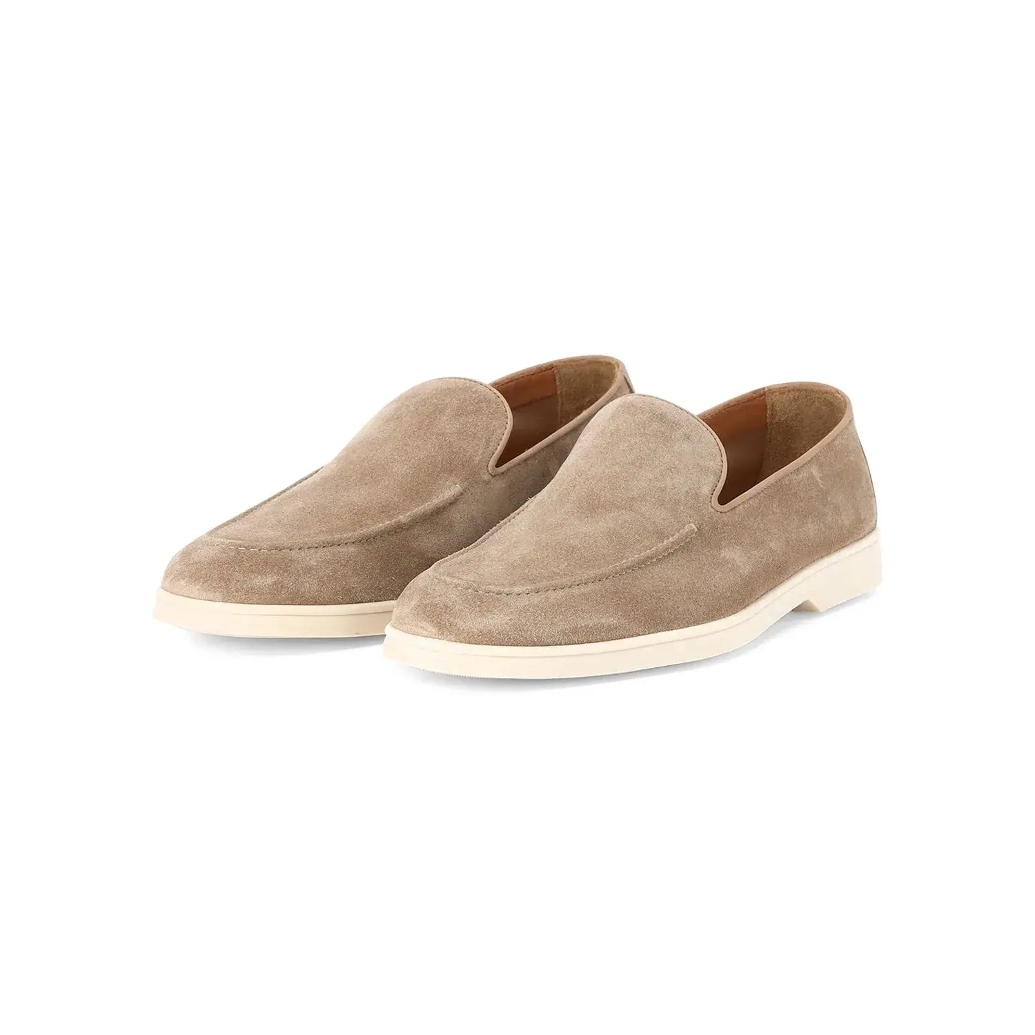 Wildleder Penny Loafers mit Gummisohle