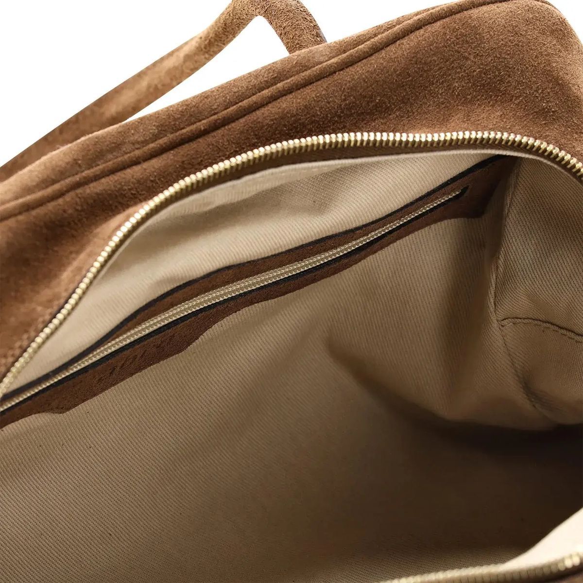 Schultertasche aus Wildleder