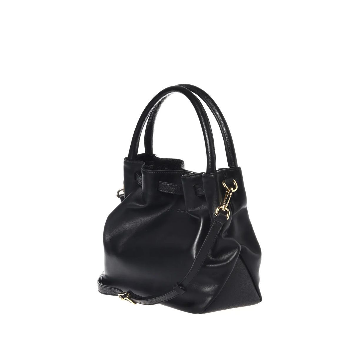 Leder-Beuteltasche mit Riemen