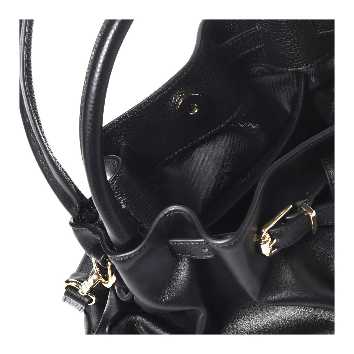 Leder-Beuteltasche mit Riemen