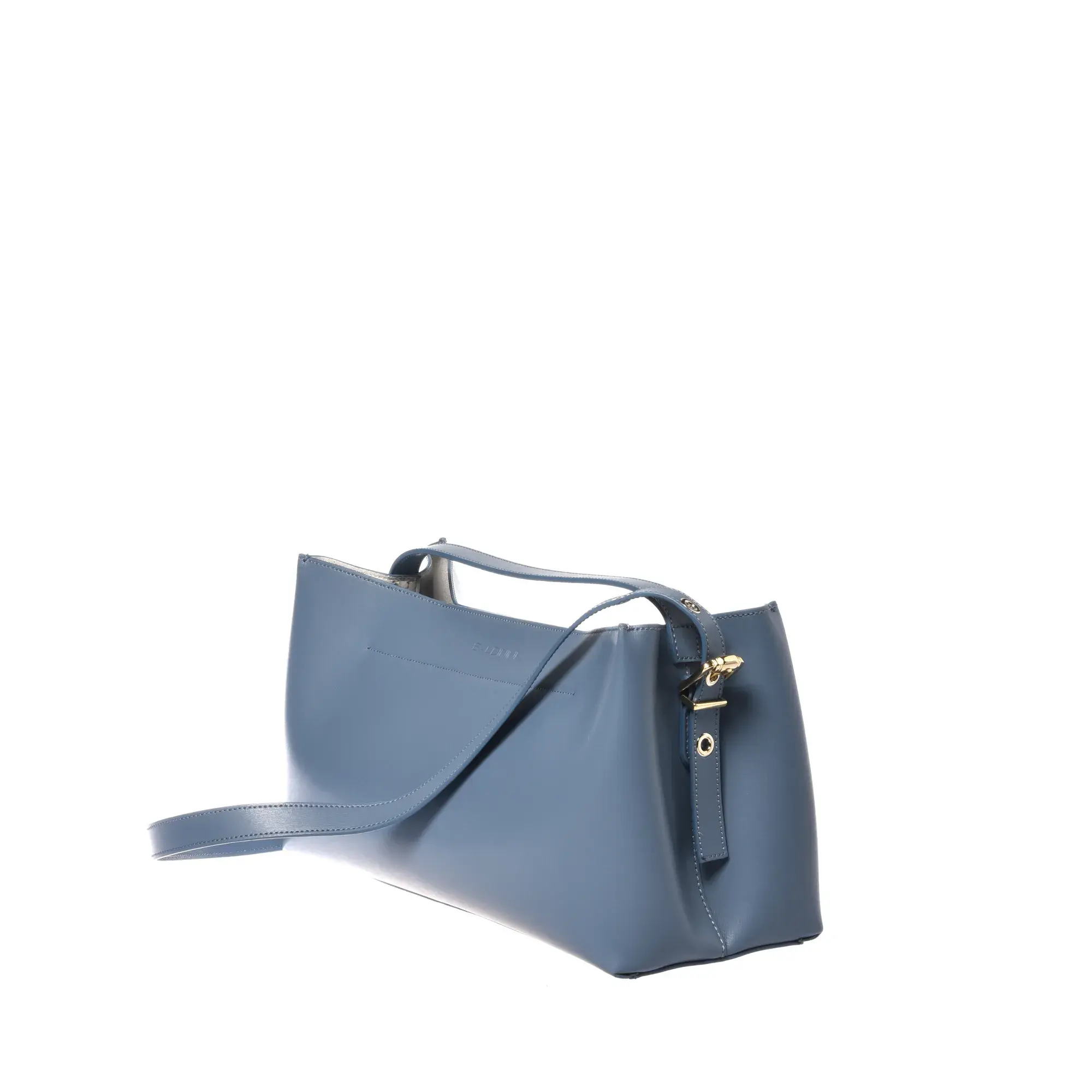 Moderne blaue Leder-Umhängetasche