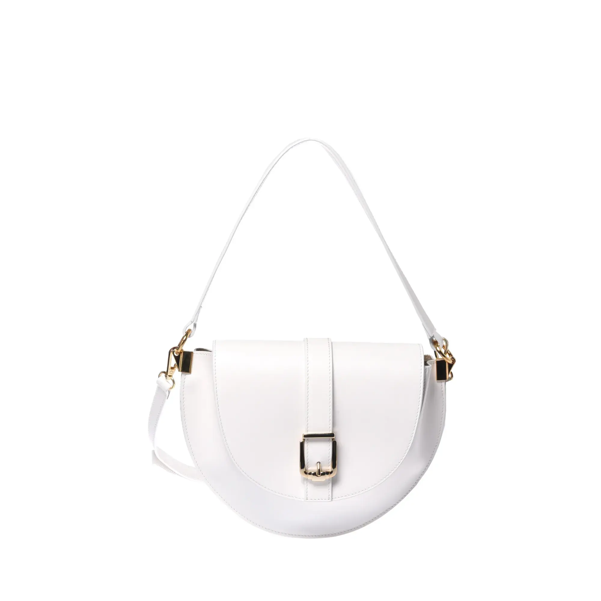 Minimalistische Ledertasche mit Schnalle