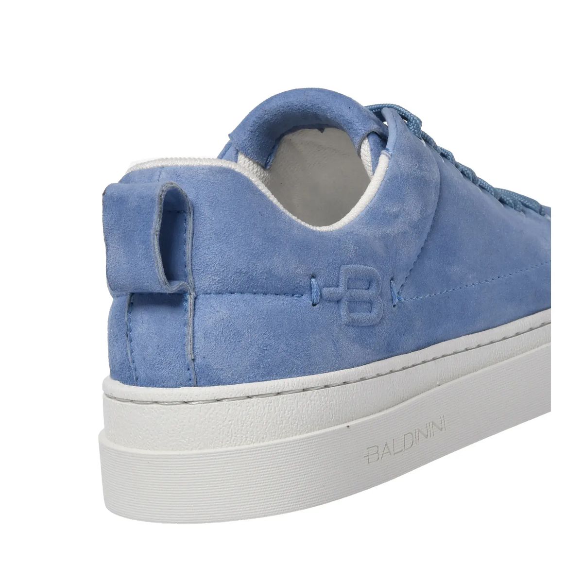 Hellblaue Wildleder-Sneakers