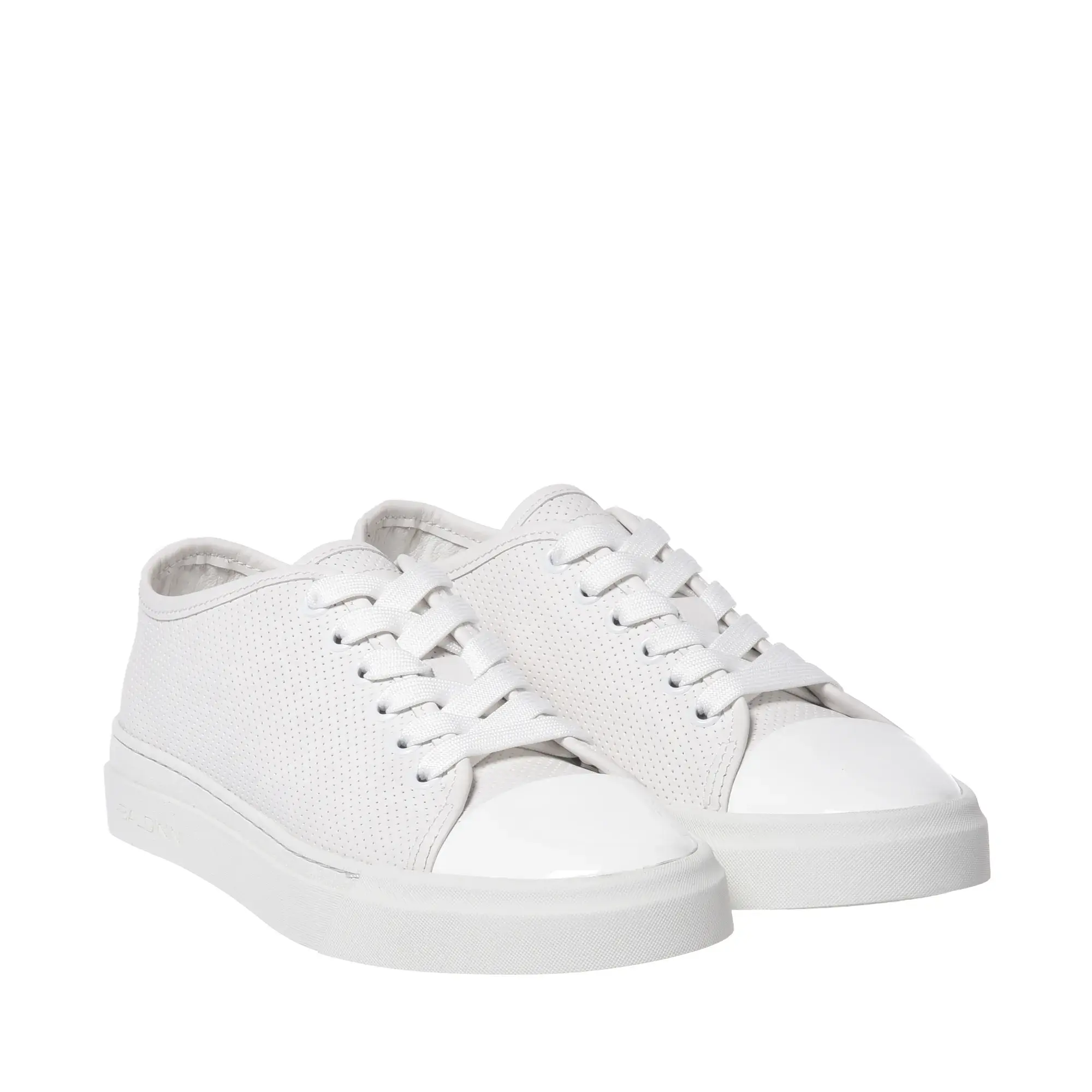 Perforierte Leder-Sneakers