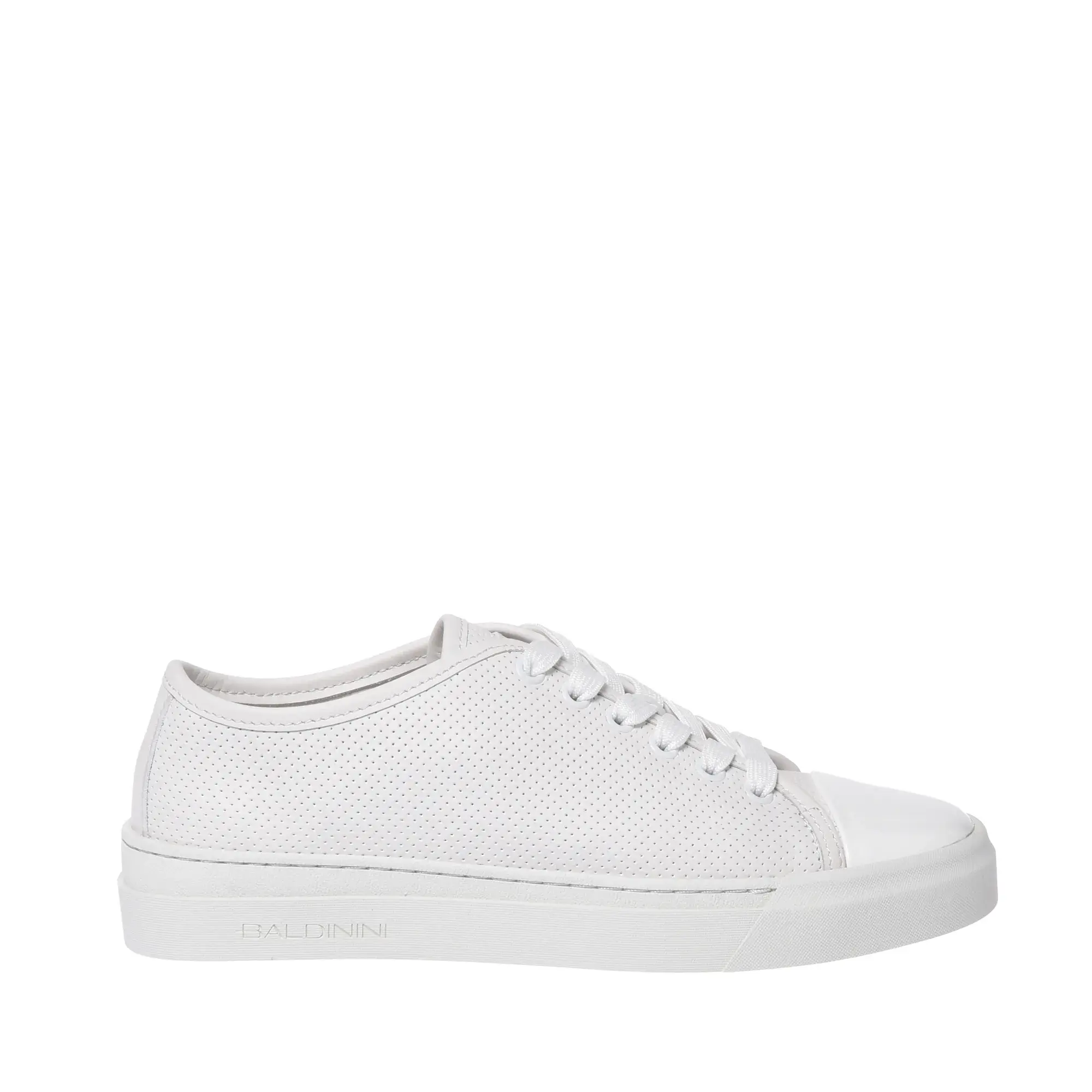 Perforierte Leder-Sneakers