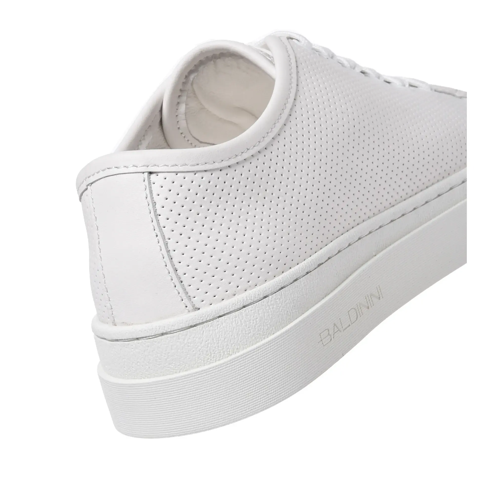 Perforierte Leder-Sneakers