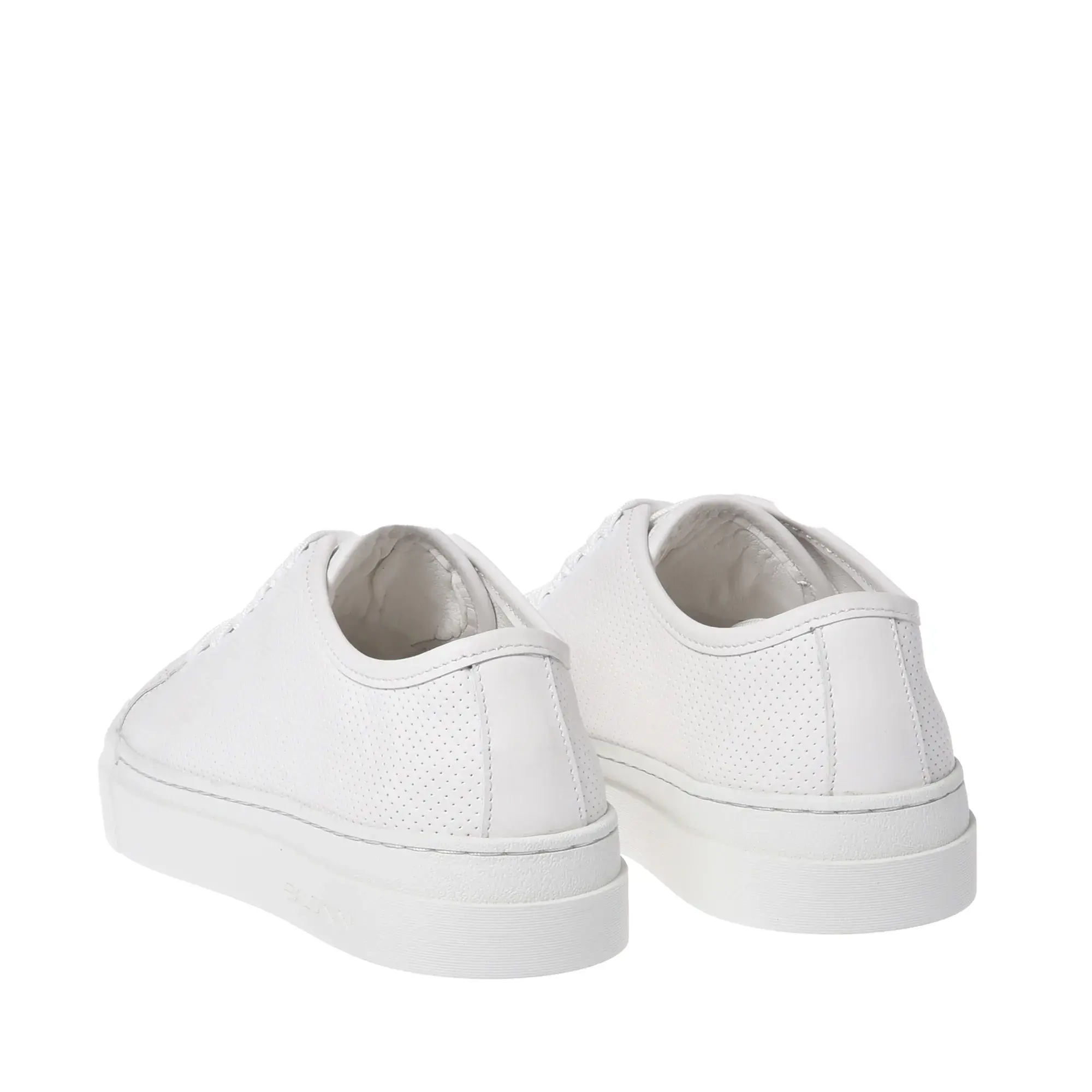 Perforierte Leder-Sneakers