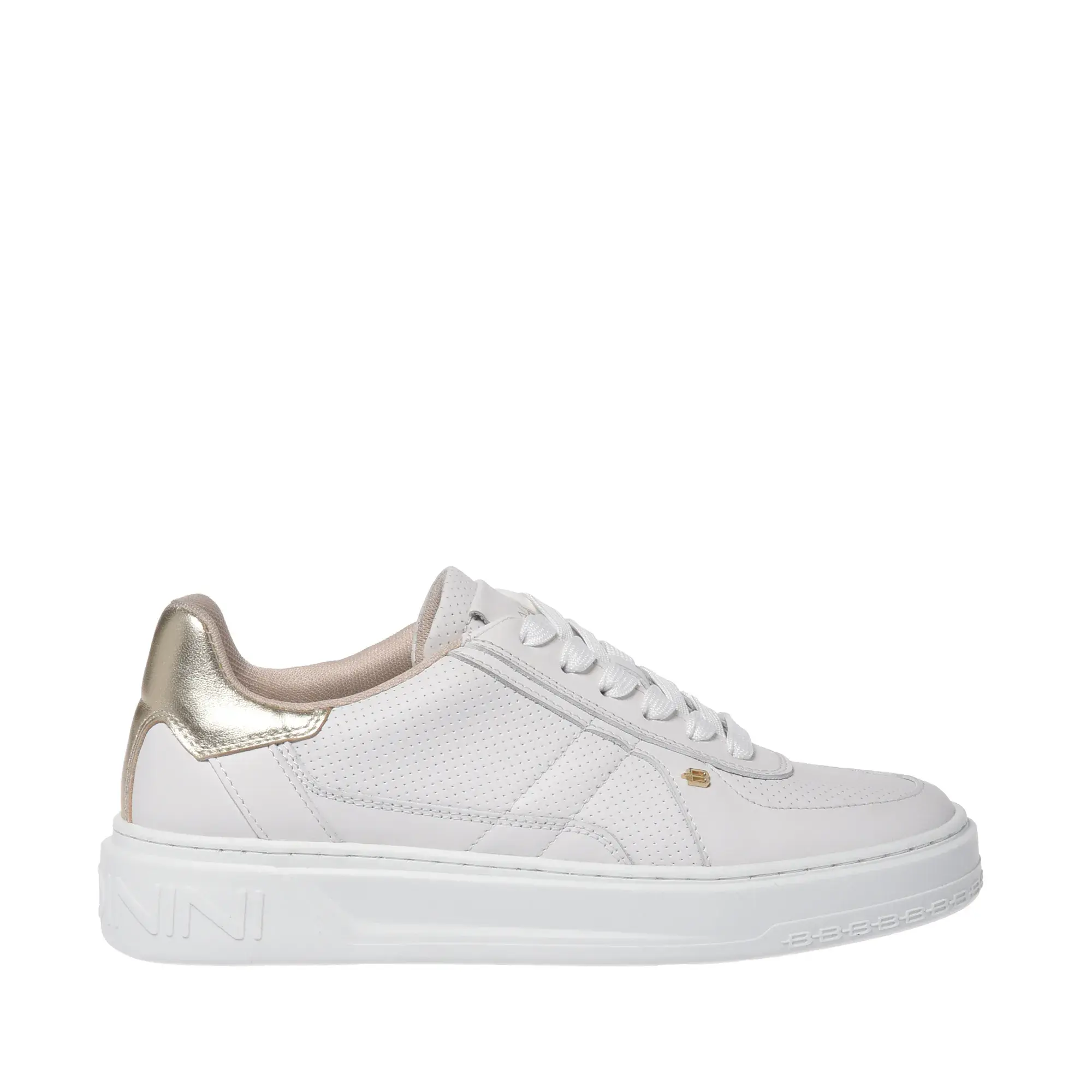 Perforierte Leder-Sneakers