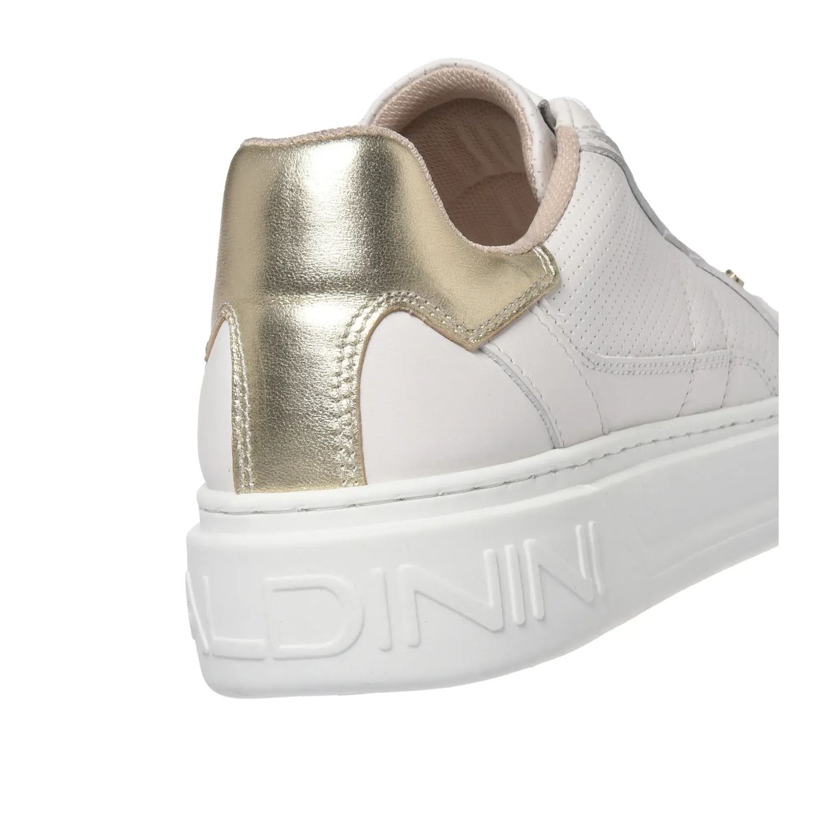 Perforierte Leder-Sneakers