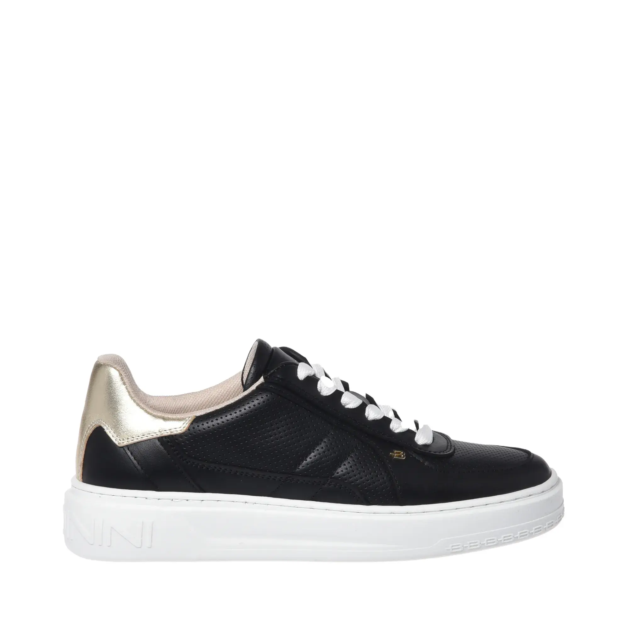 Leder-Plateau-Sneakers