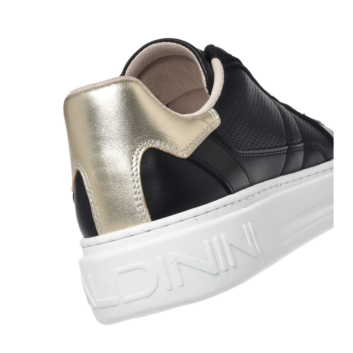 Leder-Plateau-Sneakers