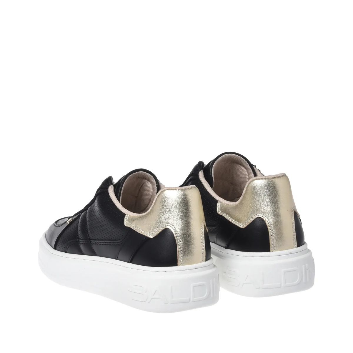 Leder-Plateau-Sneakers