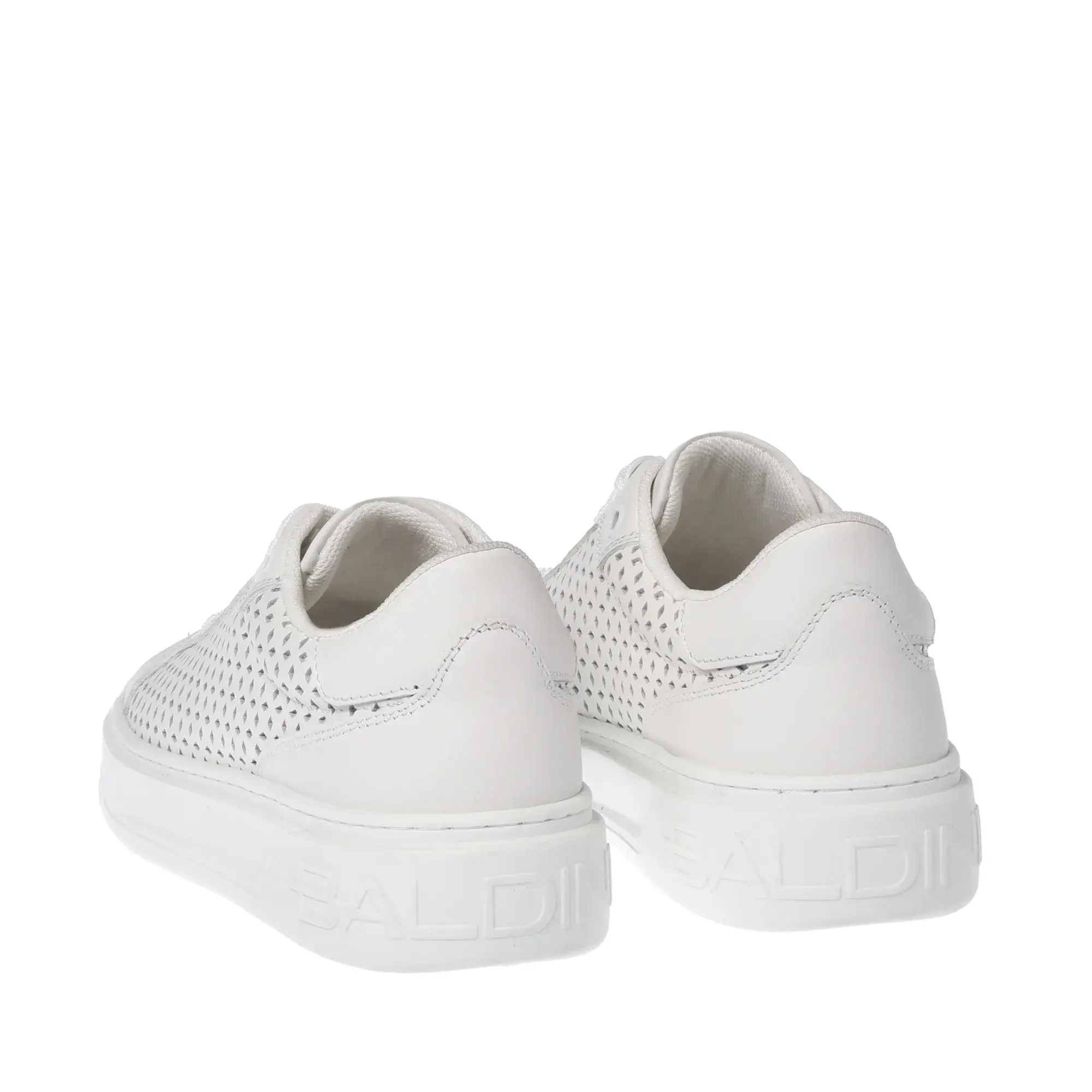 Perforierte Leder Low-Top Sneakers