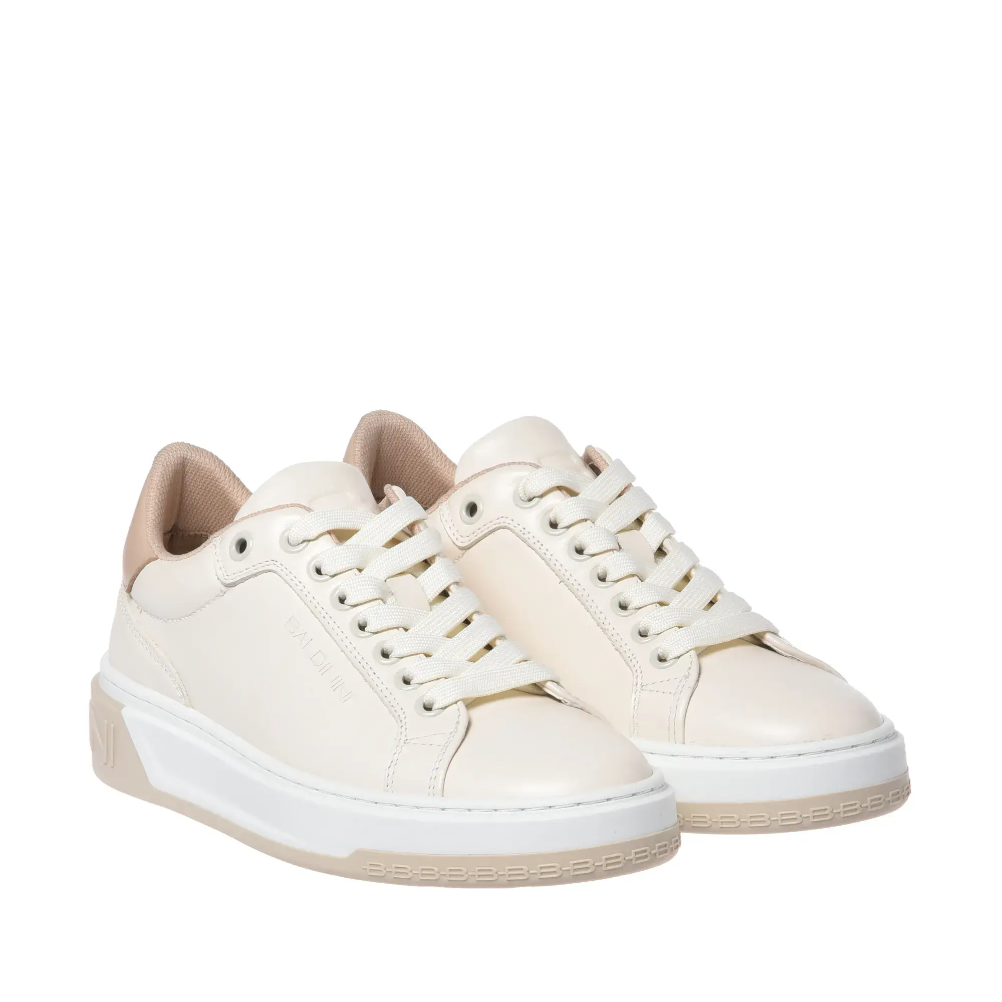 Leder-Plateau-Sneakers