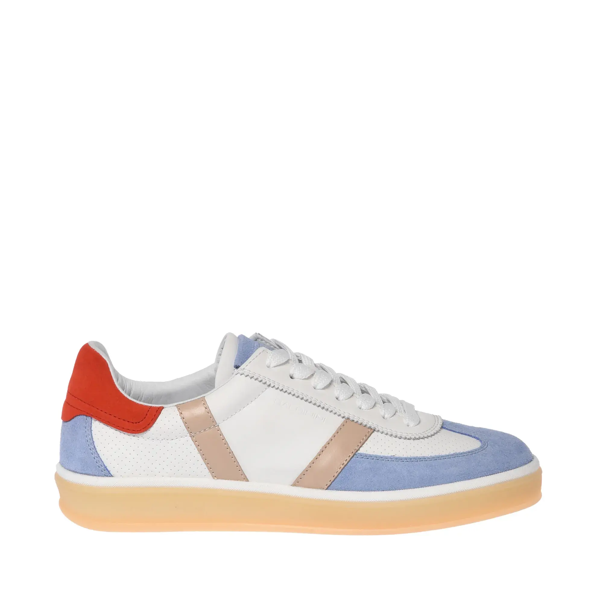 Farbblock Wildleder Leder Low-Top Sneaker
