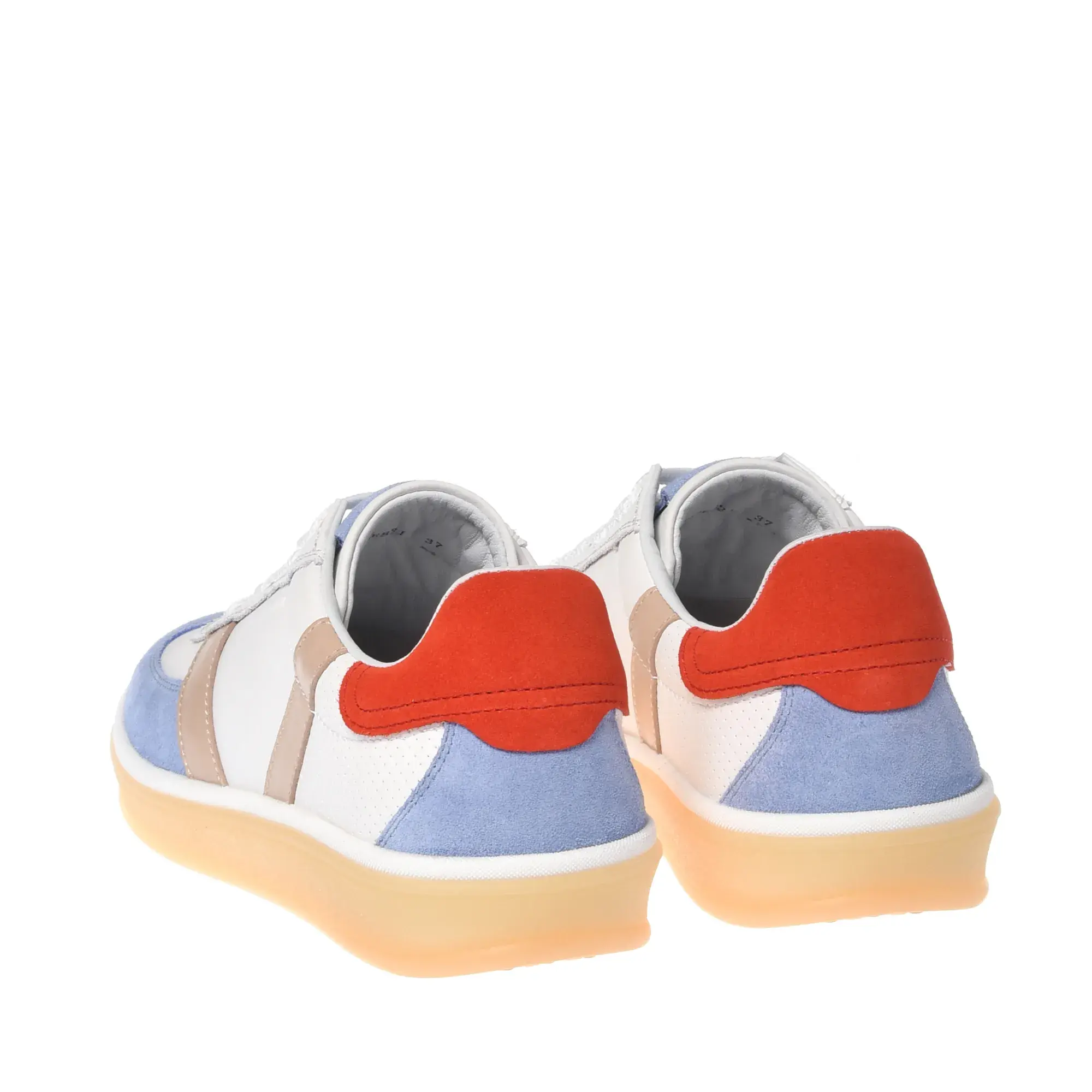 Farbblock Wildleder Leder Low-Top Sneaker