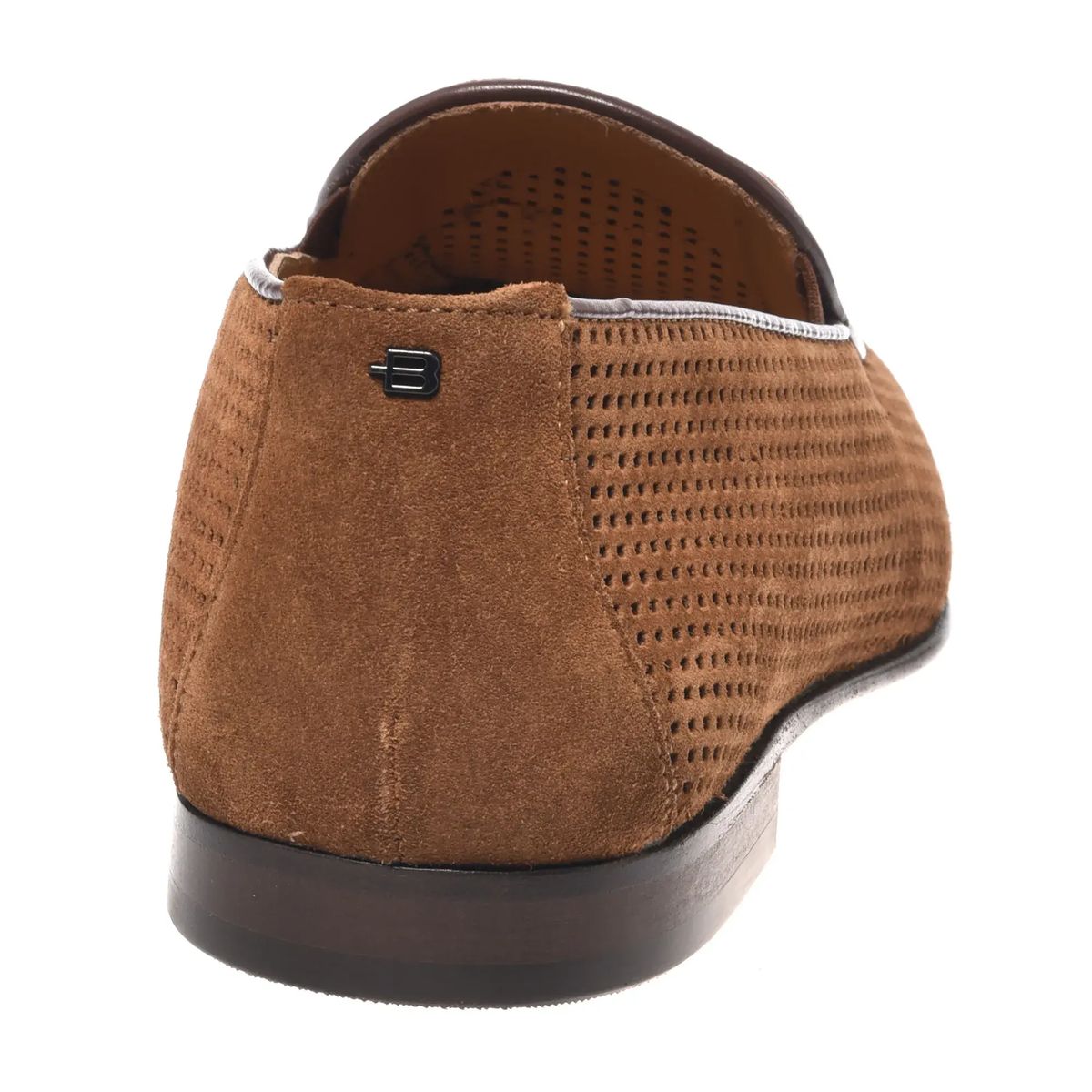 Perforierte Wildleder-Quastenloafer