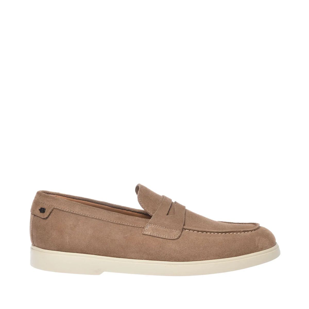 Wildleder Penny Loafers mit Gummisohle