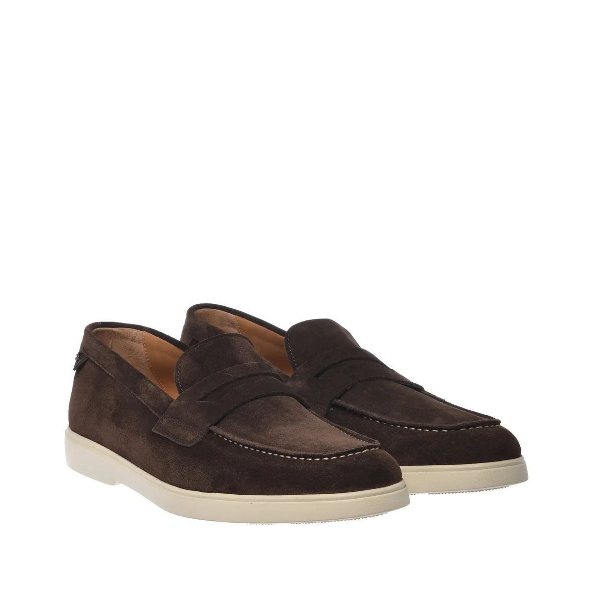 Brauner Wildleder Penny Loafer