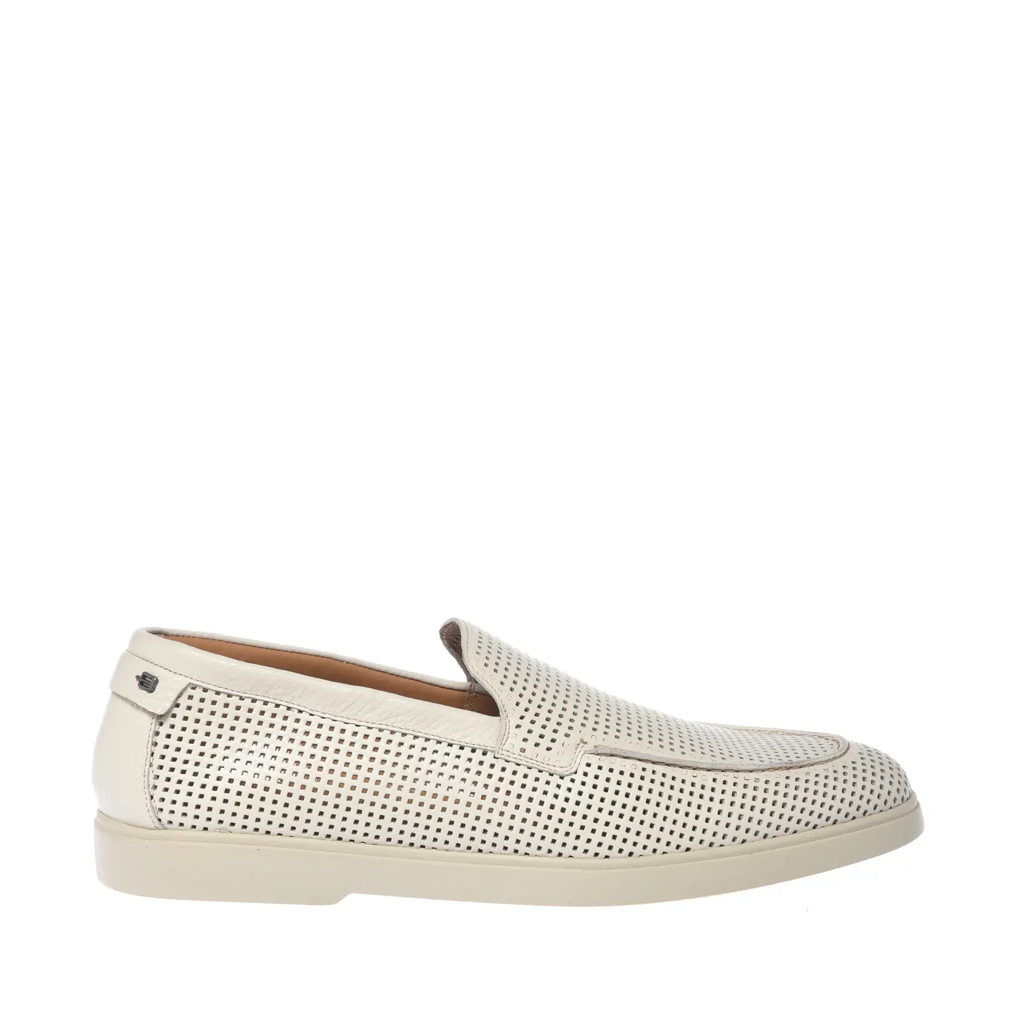 Perforierter Leder Slipper Loafer
