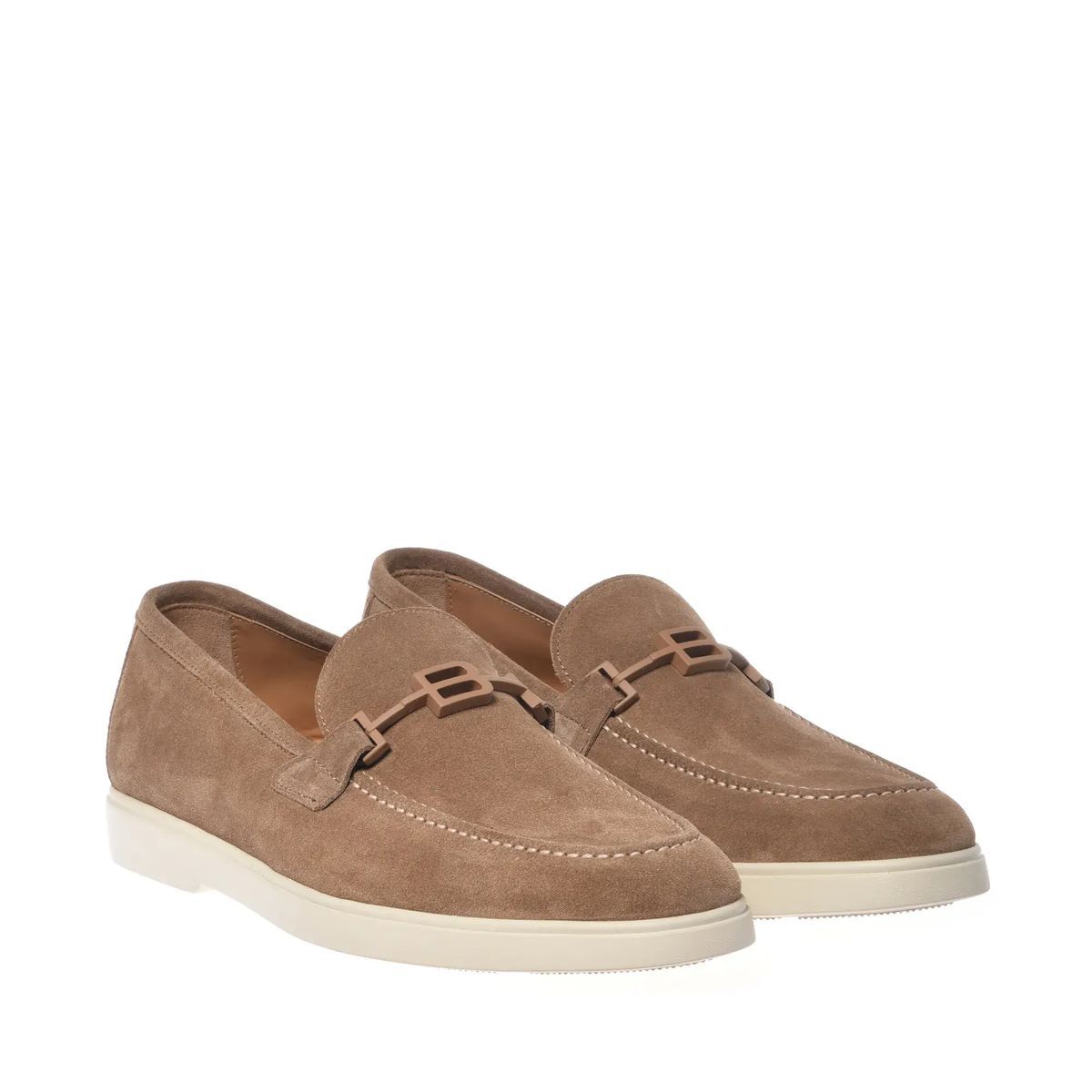 Wildleder Loafer mit Schnallendetail