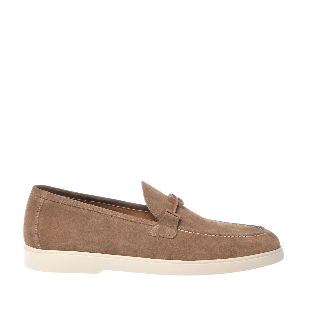 Wildleder Loafer mit Schnallendetail