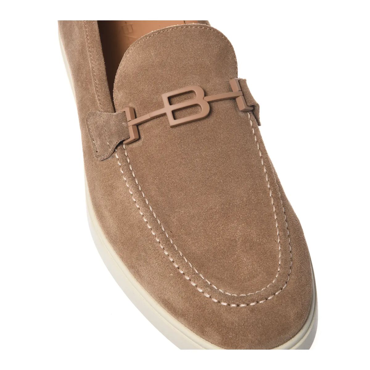 Wildleder Loafer mit Schnallendetail