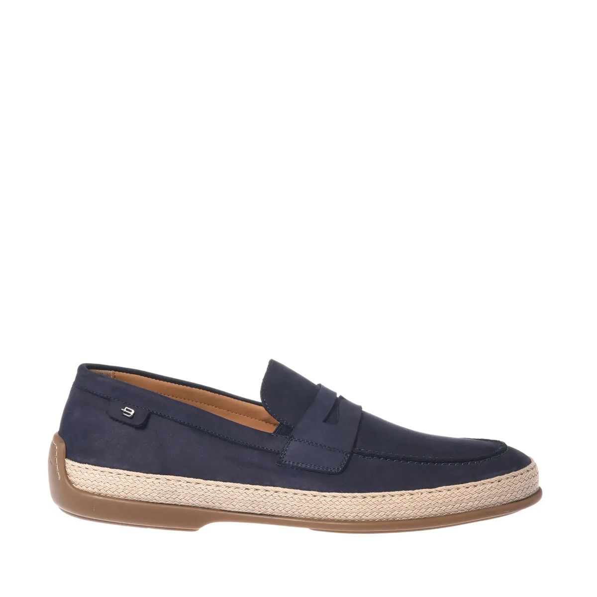 Blaue Wildleder Espadrille Slipper