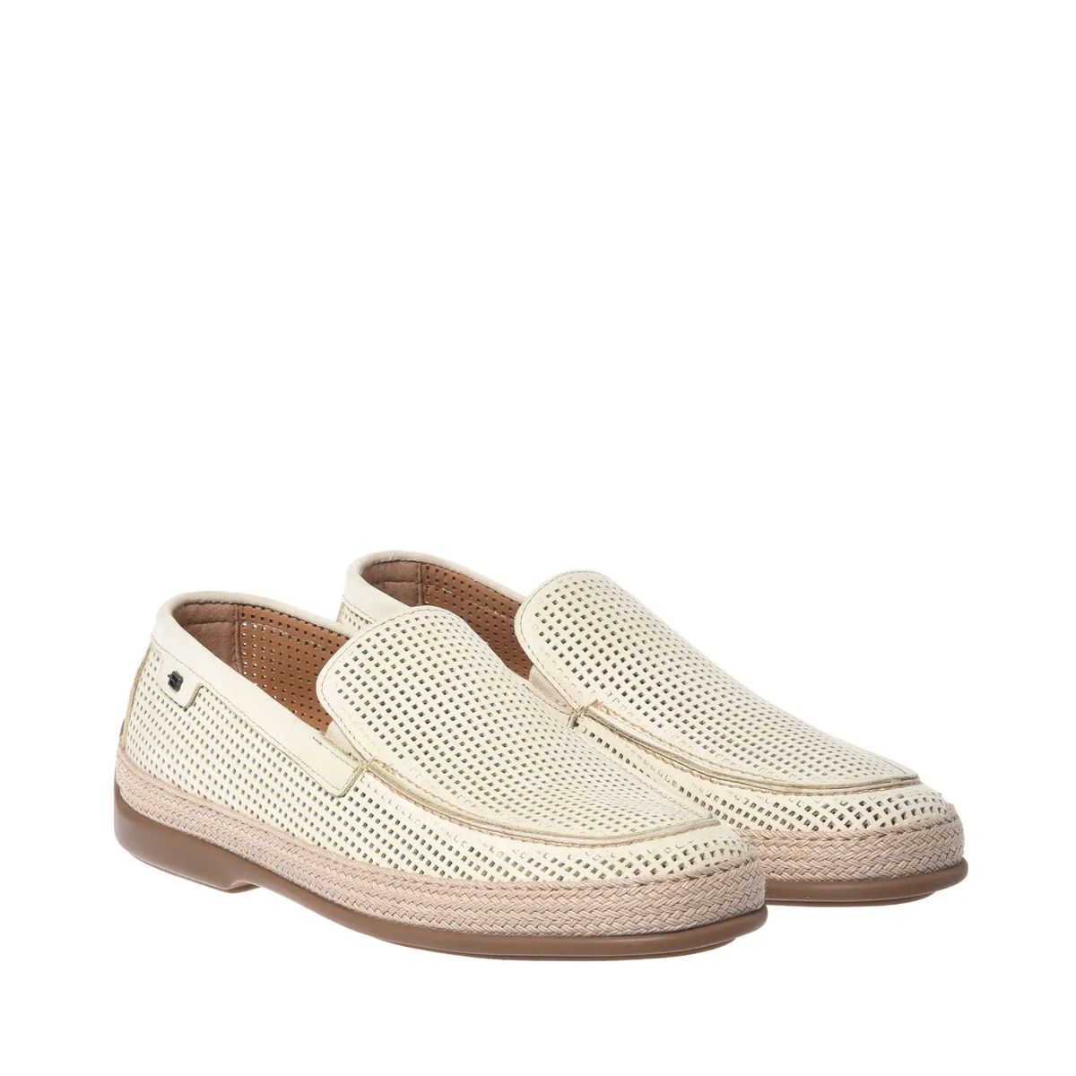 Perforierter Leder-Slipper