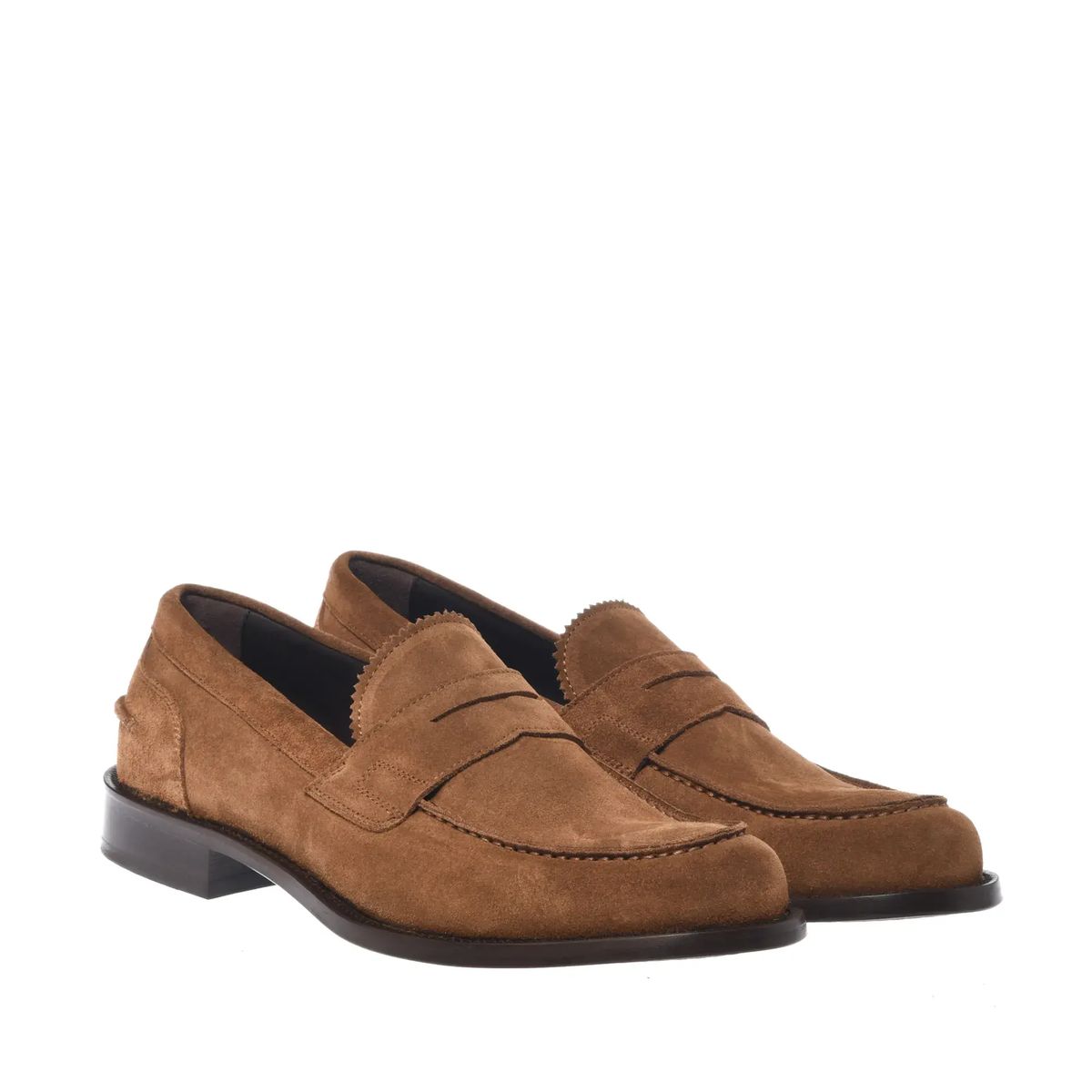 Herren Braune Wildleder Loafer
