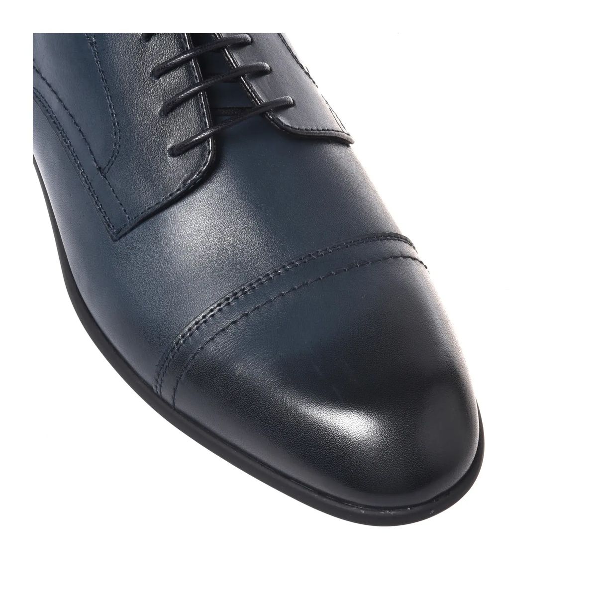 Oxford-Lederschnürschuhe mit Kappe