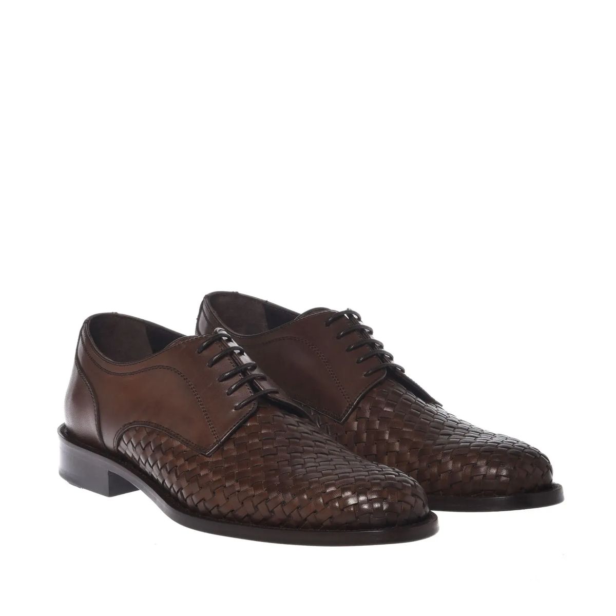 Gewebte Oxford-Lederschuhe