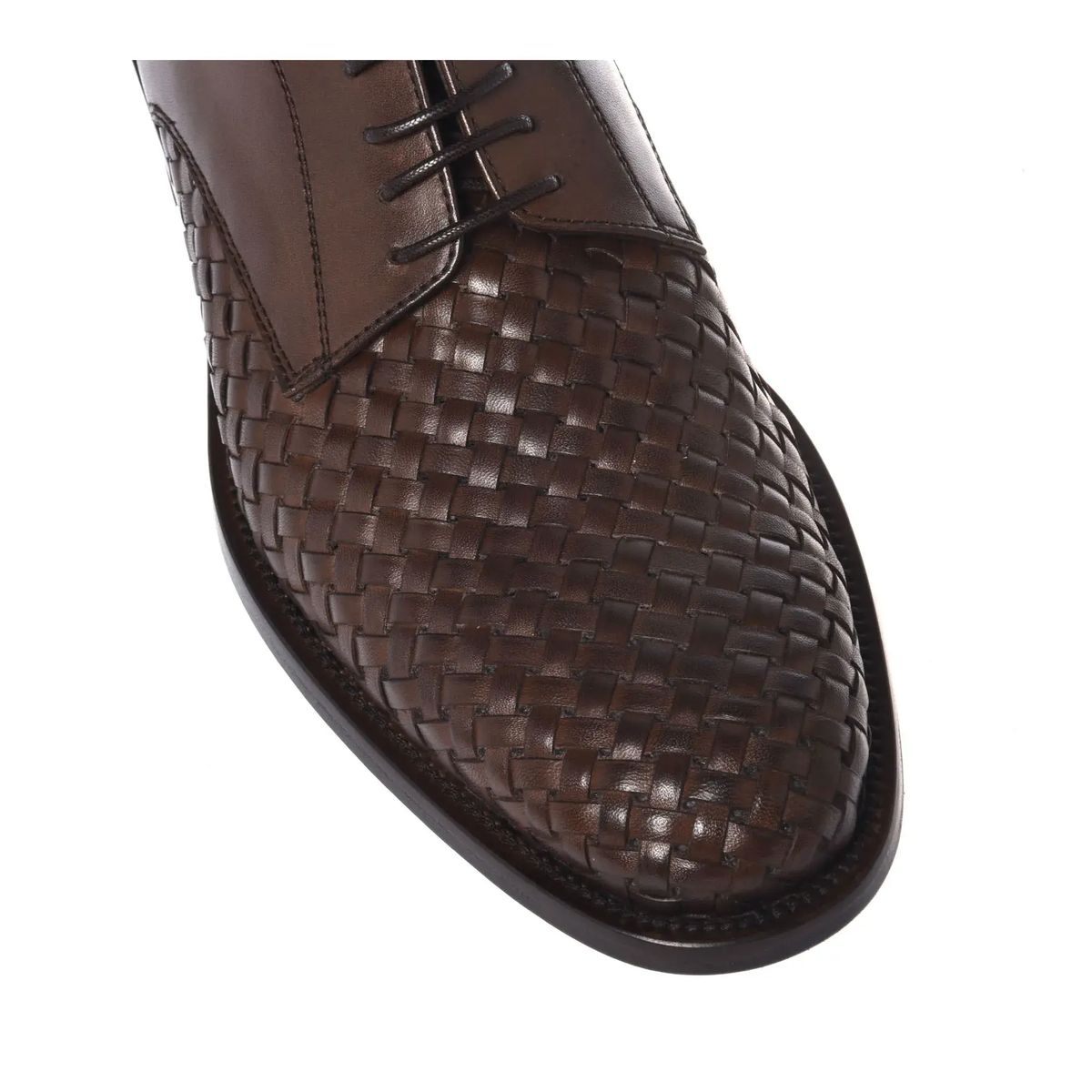 Gewebte Oxford-Lederschuhe